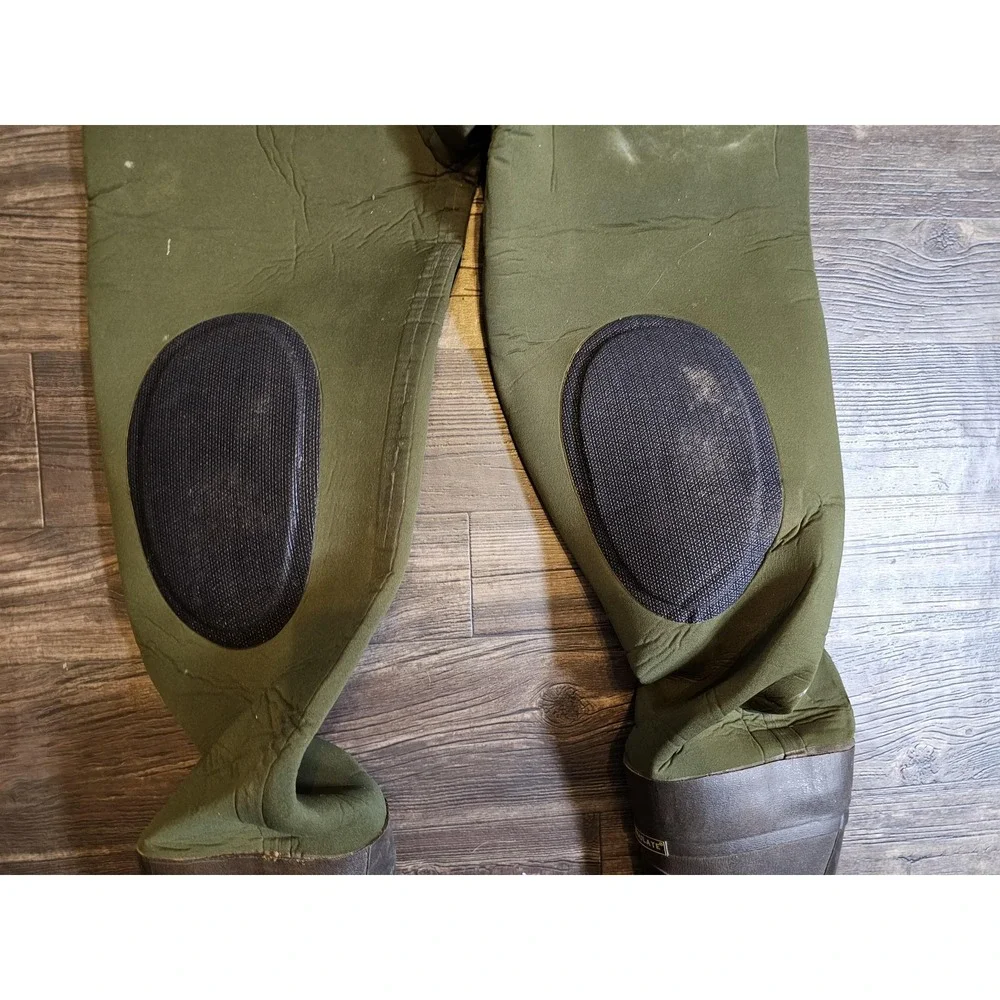 Orvis Neoprene Chest Waders Mens Large Green Felt Sole Thinsulate Fishing
